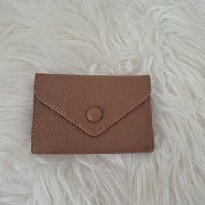 Compact Accordion card case wallet Color 11 card slots  faux leather